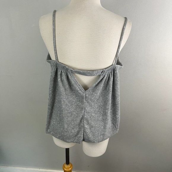 NWOT PROJECT SOCIAL T Grey Terry Cloth Tank Top (L) - Picture 5 of 8